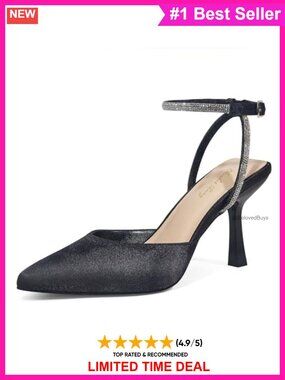 3 Inch Stiletto High Heels Pointed Toe Slingback Wedding Pumps